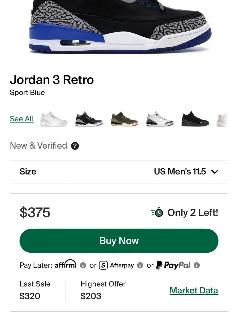 Jordan excellent og